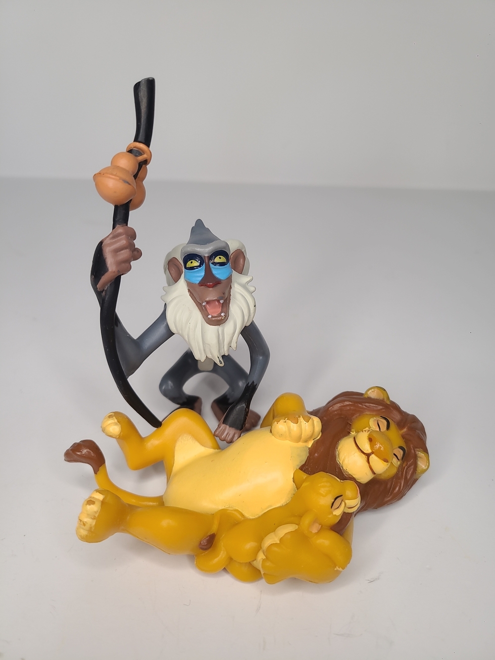 Disney Lion King Rafiki and Mufasa and Simba Figures -